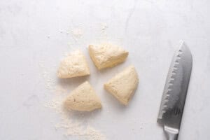 A group of food on a counter.