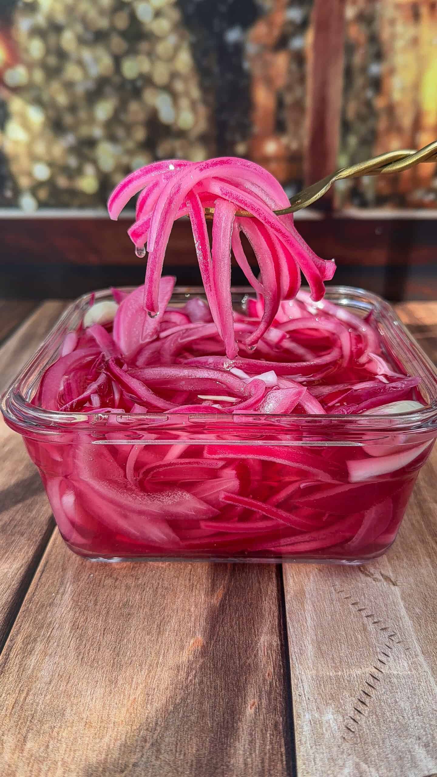 A bowl of red onion. - 3