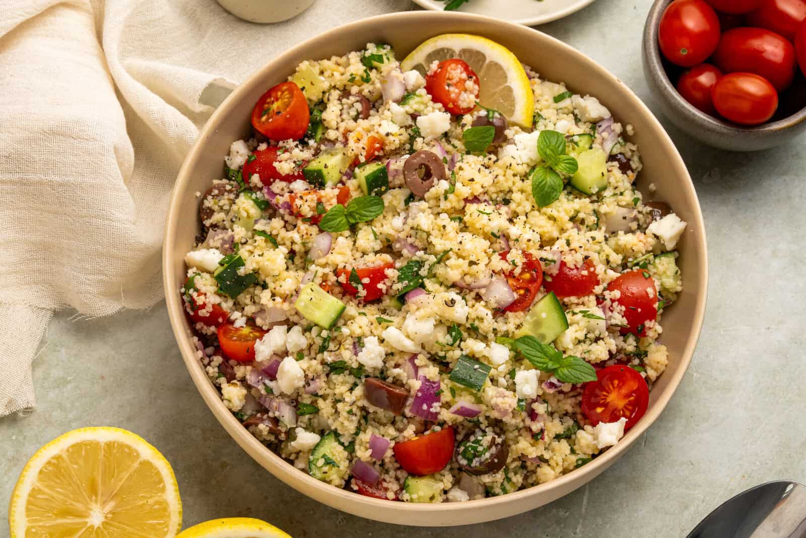 Greek couscous salad