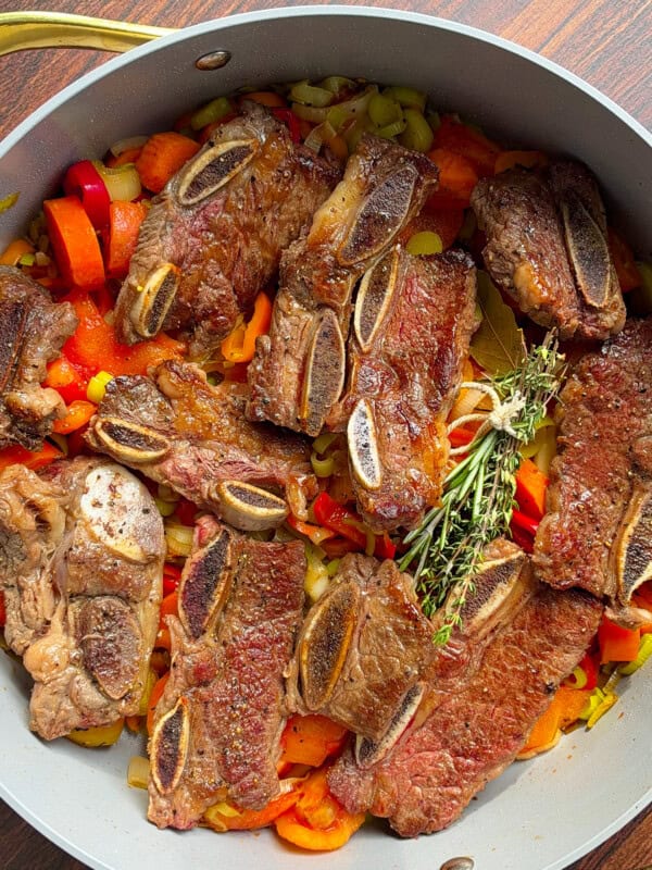 no water beef stew in a pot